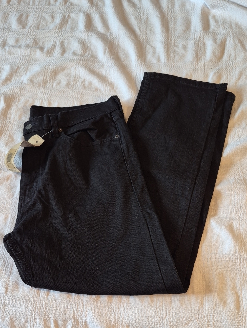Levi's men's size 36 x 30 black jeans, Levi's 505 stretch, straight leg, NWT